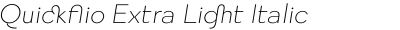 Quickflio Extra Light Italic